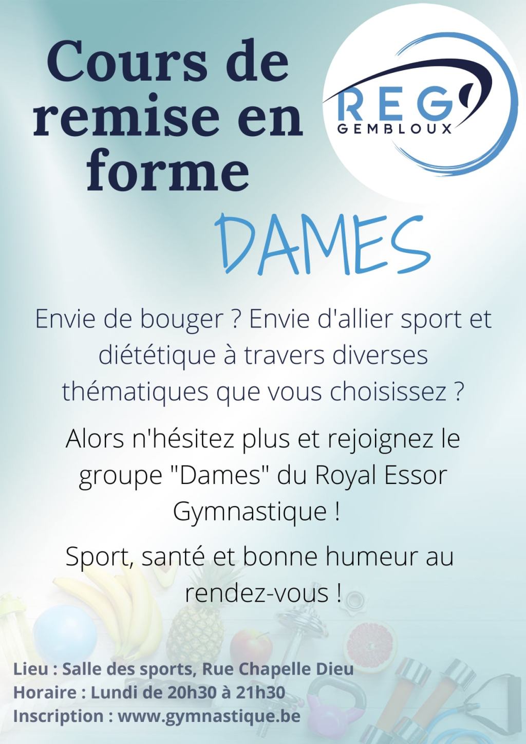 Cours Dames remise en&nbsp;forme